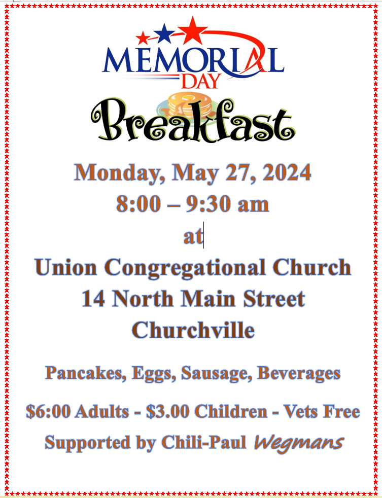 memorial day breakfast